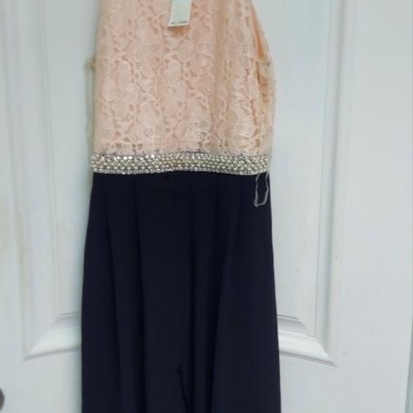 NWT LOVE JAYNE BLUSH TOP BLACK BOTTOM ROMPER SIZE 20.5 SUPER CUTE - Picture 6 of 11